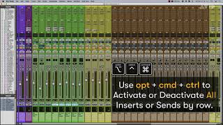 Pro Tools Tech Tips — Activate Sends and Inserts [upl. by Tnias]