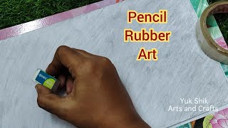 pencil rubber art  paper craft yukshikartsandcrafts [upl. by Stirling84]