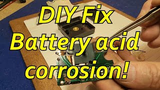 How to DIY Fix Battery Corrosion on a Junghans German Quartz Wall Clock and save it from Landfill [upl. by Eiramlirpa]