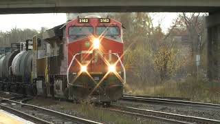 CN Train 585 Blocks VIA Train 61 Westbound October 28 2024 [upl. by Assener]