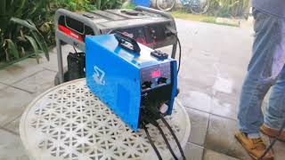 mig 200 S7 soldadora inverter Mig Tic MMa stick 3 en 1 soldando con Generador [upl. by Yona]