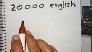 20000 english कैसे लिखते हैं  20 000 kitna hota hai  Number Spelling  Hindi  maths teacher [upl. by Eselahs]