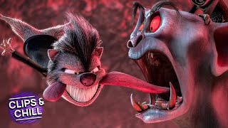 Fighting Giant Bat Cronies  Hotel Transylvania 2  Clips amp Chill [upl. by Orella]