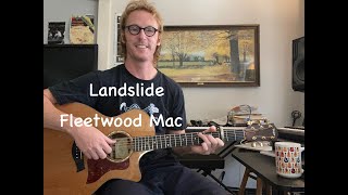 How to Play Landslide  Fleetwood Mac  Guitar Lesson  Beginner Fingerstyle Tutorial [upl. by Feola]