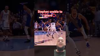 Stephen 😇 unable to Guard 🧸Morrant nba basketball shorts shortsfeed greenscreen reaction [upl. by Yremrej]