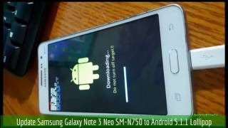 Update Samsung Galaxy Note 3 Neo SMN750 to Android 511 Lollipop [upl. by Selokcin369]