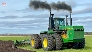 890 HP 10X 890 COPY CAT Tractor Plowing [upl. by Anifad632]