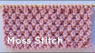 How to Knit the Moss Stitch [upl. by Liuqa]