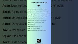 Evrenin Sana Mesajı Var astroloji horoscope astrology shortvideo burçlar [upl. by Torrence]