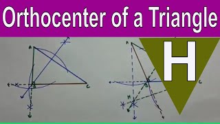 How to draw Orthocenter of a Triangle [upl. by Stich]