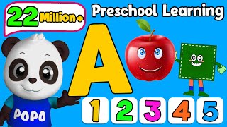 Preschool Learning Videos that REALLY WORK for 3 Year Olds  Learn ABC Phonics Shapes Numbers Colors [upl. by Hanae]