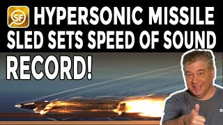 Incredible Pics Hypersonic Missile Sled Sets Speed Of Sound Record [upl. by Ydde]