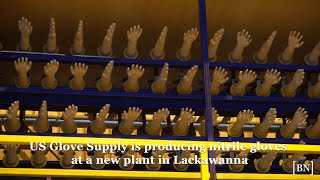 How US Glove Supply is making nitrile gloves in Lackawanna [upl. by Ycnalc253]