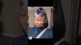 Sleek Ponytail Hairstyles Black Ladies hairstyles ponytail blackhairstyles braids braidstyles [upl. by Enomes879]