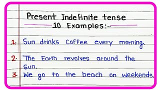 Present Indefinite Tense  Present indefinite tense exmples  Present indefinite tense rule [upl. by Halyk689]