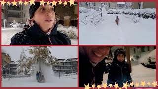 VLOGMAS5 Bloccati in casa Monaco in tilt 50cm di neve uscite in piena notte [upl. by Nohtiek896]