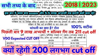 Upsssc vdo re exam cut off 2023Vdo cut off 2023इस बार 200 लगभग [upl. by Bale]