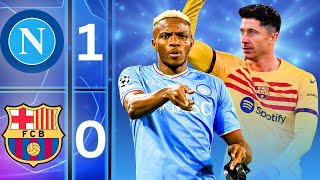 Napoli vs Barcelona 11 Review  Osimhen vs Lewandowski  UCL [upl. by Jabon]