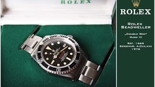 Rolex SeaDweller Vintage quotDouble redquot Ref 1665 Mark IV [upl. by Ardnikal282]