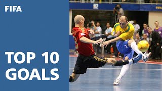 TOP 10 GOALS  FIFA Futsal World Cup Brazil 2008 [upl. by Remled371]