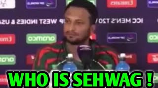 Shakib Al HasanVirender Sehwag Who During BAN Vs NED T20 WC 2024 Cricket News Facts [upl. by Ive240]