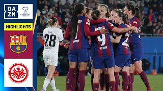 HIGHLIGHTS  Barcelona vs Eintracht Frankfurt UEFA Womens Champions League 202324 Matchday 5 [upl. by Sousa360]