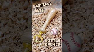 making a baseball bat bottle opener 👌 😎 🙌 woodworking woodturning diy [upl. by Genevra547]