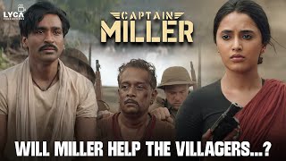 Will Miller Help The Villagers  Captain Miller Tamil  Dhanush  Priyanka Mohan  Shiva Rajkumar [upl. by Yeuh562]