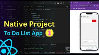 🚀 Learn to Create To Do List App React Native Project  Part 1 [upl. by Yluj714]