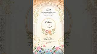 wedding invitation video canva InvitationDesign CardDesign [upl. by Puto397]