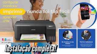 Impressora Epson L1250 instalação WiFi no celular e no computador PC passo a passo 2024 [upl. by Wurster]