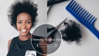 Trimming Natural Hair at Home [upl. by Healey]