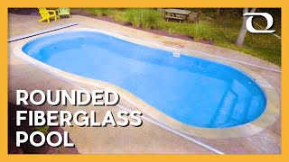 Titus California  Rounded Fiberglass Pool Design  Thursday Pools [upl. by Hanid]