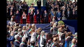 Mattarella alla Rivista Militare in occasione della Festa della Repubblica [upl. by Yenwat]