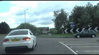 Baldock to Buntingford and down the A10 on the Thundridge and Wadesmill Bypass [upl. by Ocsicnarf693]