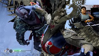 Valkyrie Sigrun Fly slowmo and DIE God of War 2018  GMGOW NG godofwar youtubeshorts shorts [upl. by Elberta]