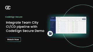 Integrate Team City CICD pipeline with CodeSign Secure Codesigning Solution Encryption Consulting [upl. by Russia]