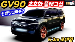 제네시스 GV90 이정도는 되야 플래그십 신발벗고 타는 초호화 럭셔리 SUV 모빌리티 온돌 최초적용 최신 신기술 총투입된다 [upl. by Flavian889]