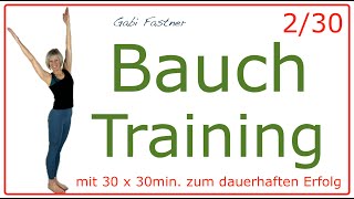 230 🍓 30 min Bauch Training im Stehen Bauchumfang reduzieren ohne Geräte [upl. by Isborne]