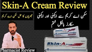 SkinA cream Uses and side effects review  Tretenoin 005  cream review  Skin A cream benefits [upl. by Hakilam]