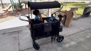 JOYMOR 4 Seater Wagon is a WONDERFOLD W4 Luxe ￼Stroller killer Price amp Accessories Unboxing￼64999 [upl. by Aninay632]