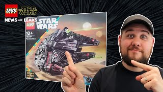 NEW Lego Star Wars set images The Dark Falcon is coming August 1st 2024 [upl. by Tserrof]