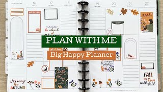 PLAN WITH ME  BIG HAPPY PLANNER  Autumn Begins  Sep 16222024 [upl. by Aidin25]