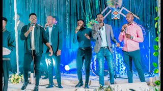 Denys  Umutima ukunda ft The Bright 5 Singers Inshuti album live shooting [upl. by Sokim]