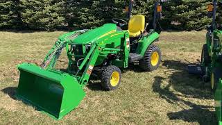 John Deere 1023E VS 1025R Sub Compact Utility Tractors [upl. by Ayatahs491]