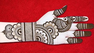 Very easy full hand mehndi design  front hand mehndi design simple  mehandi design  mehndi design [upl. by Urbannal]