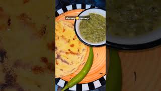 sarson da saag Makke di rotti 😋🫶youtubeshorts food sarsonsaag [upl. by Ecneps541]