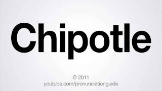 How to Pronounce Chipotle [upl. by Bronder]