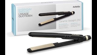 Babyliss Hair Straightener  ST089SDE  Ceramic plates  2 Temperature  Up to 230°C  30 Sec [upl. by Najtsirk]