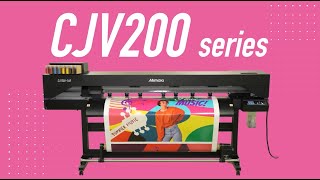 Introducing the Mimaki CJV200 High Value in a Small Footprint [upl. by Neeliak]